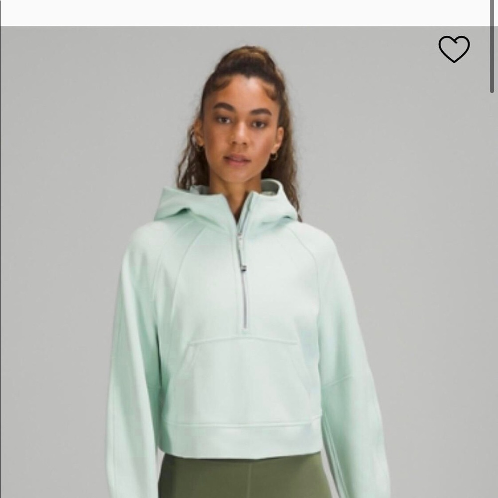 SOLD!! NWT Lululemon 1/2 Zip Scuba Hoodie - Picture 3 of 5